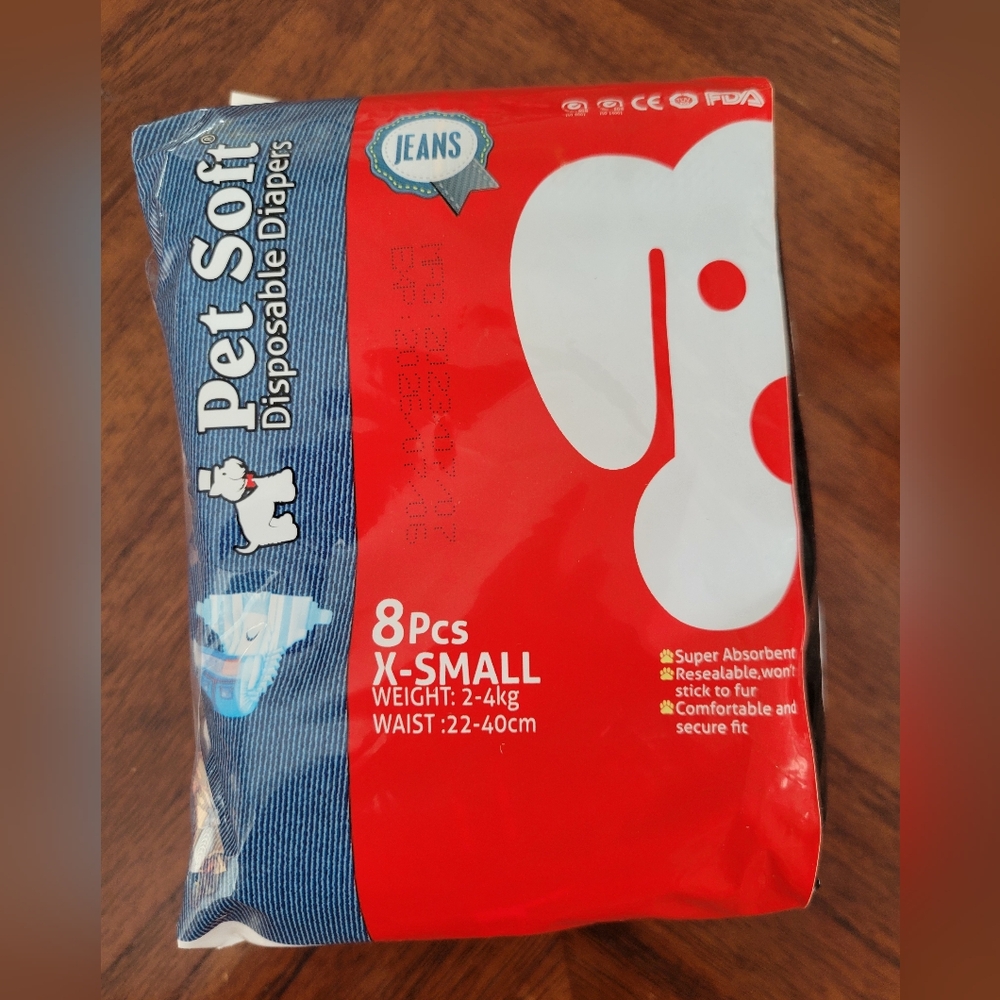 Disposable Doggie Diapers Size Xsmall